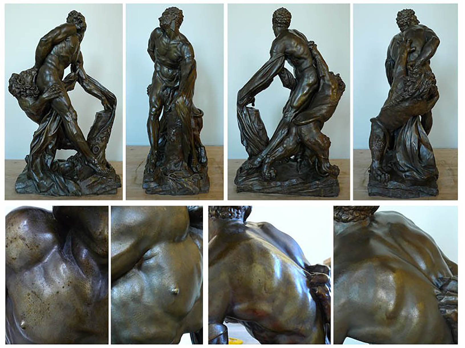 Milon de Crotone, Louis Desprez, XIXe siècle, Bronze